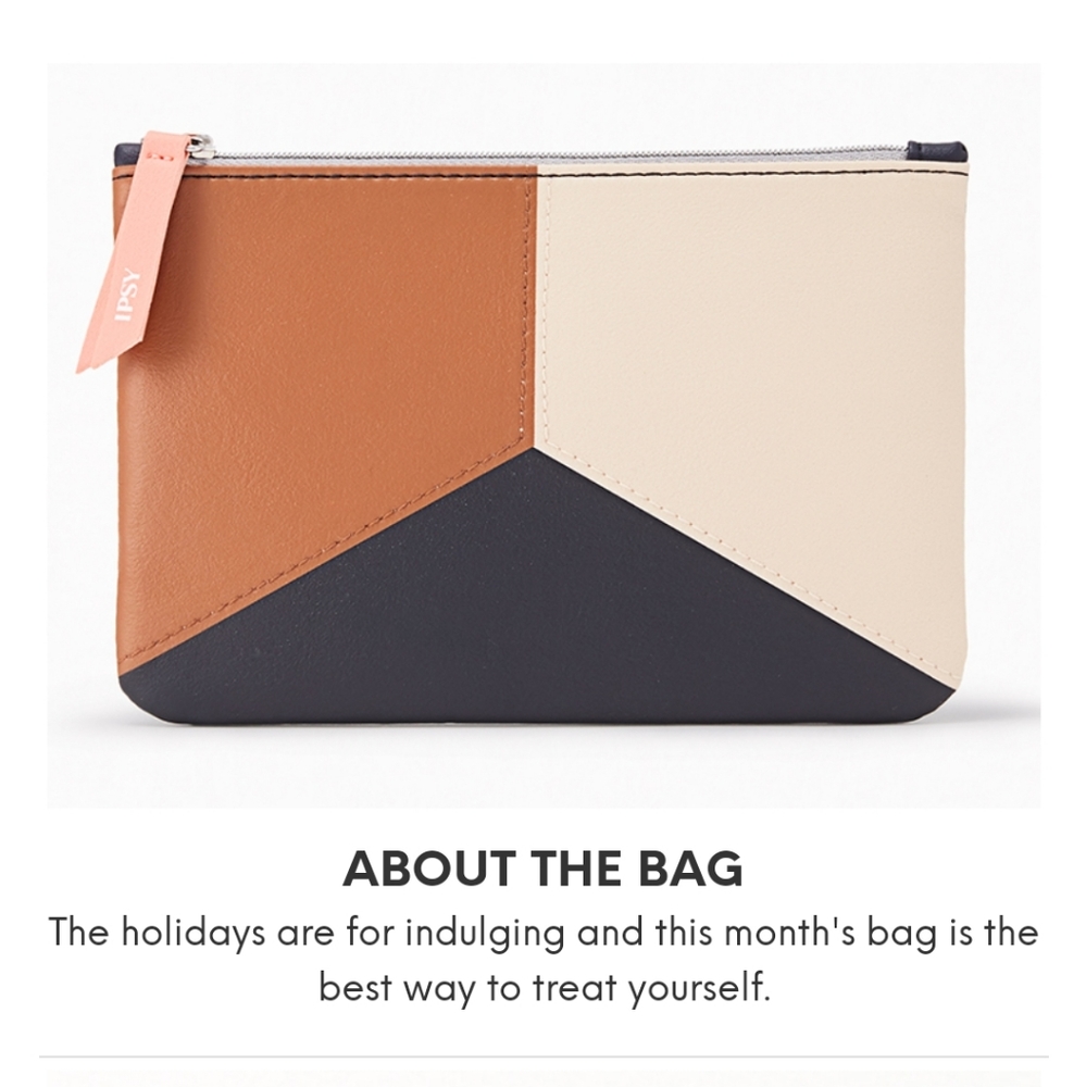 Brown/Black/Cream Gorgeous Ipsy Makeup Bag